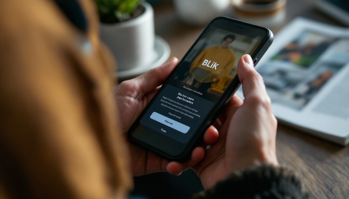 BLIK payment confirmation on smartphone
