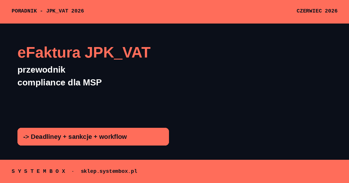 JPK_VAT 2026 compliance