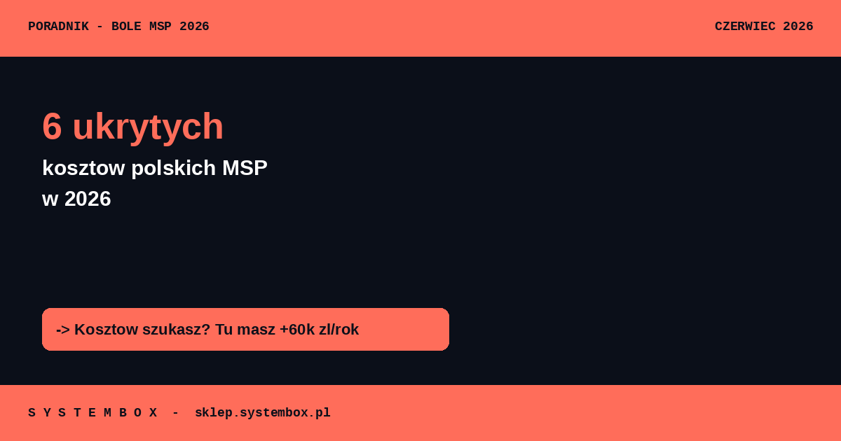 6 ukrytych kosztow MSP