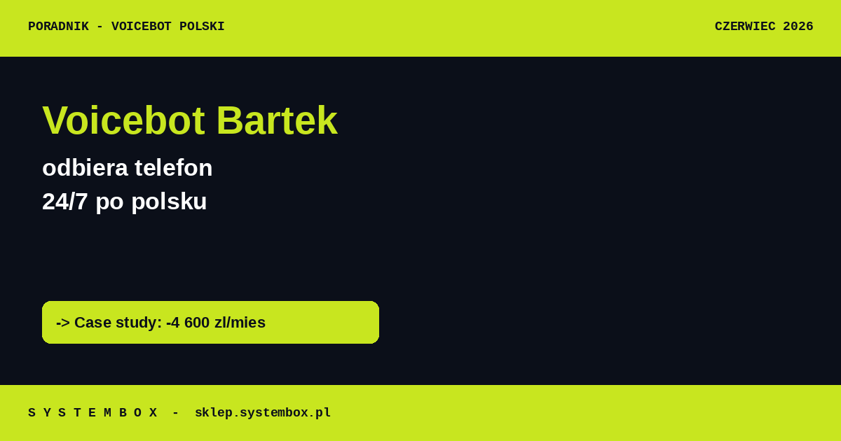 Voicebot Bartek