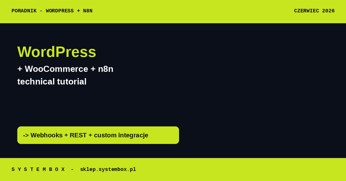 WordPress + WooCommerce + n8n
