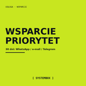 Priority support 30 dni — WhatsApp / Email / Telegram