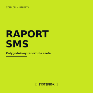 Cotygodniowy raport SMS dla właściciela firmy