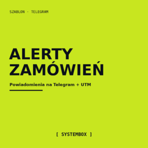 Szybki start: Alerty o zamówieniach na Telegram (z UTM-ami)